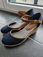 Tom Tailor Peeptoe mit Keilabsatz, neuwertig Nordrhein-Westfalen - Kaarst Vorschau