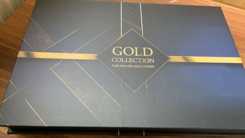 Gold Collection Pure 999/1000 Editon / Sammelalbum mit 5 Münzen N in Kolkwitz