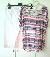 Bekleidungspaket Gr. 50, Caprijeans+Shirt Sachsen - Plauen Vorschau