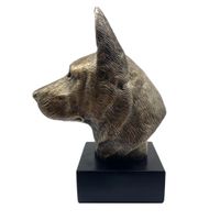 Hund Statue 19 Deutscher Schäferhund Bronze Harz Skulptur Figur Hessen - Karben Vorschau