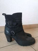 Tamaris Leder stiefeletten 40 schwarz Biker Boots Bayern - Immenstadt Vorschau