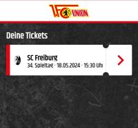 Tausch 1fc Union Berlin vs. Freiburg Karte eisern union berlin Berlin - Treptow Vorschau