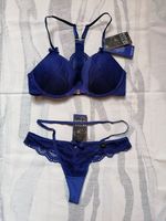 Hunkemöller Pushup Dessous Set Maisie royalblau 70C S Nordrhein-Westfalen - Paderborn Vorschau