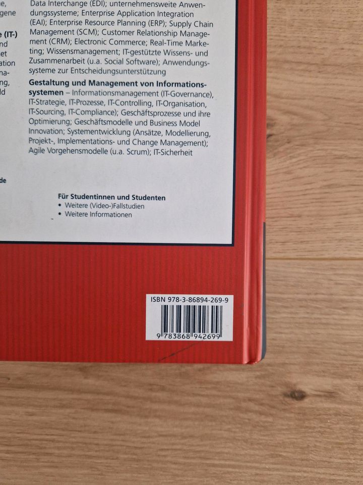 Buch Studium Wirtschaftsinformatik Laudon Schoder 3. Auflage Neu in Barsinghausen