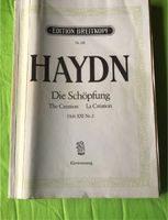 Haydn, Noten, Die Schöpfung, Oratorium, Klavier Nordrhein-Westfalen - Beverungen Vorschau
