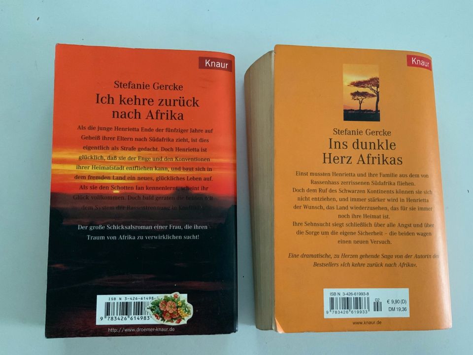2x Afrika Bücher Stefanie Gercke dunkle Herz kehre zurück Roman in Hamburg
