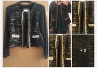 Elegante Strickjacke, Blazer, kurzer Cardigan mit Pailetten gold Kr. München - Garching b München Vorschau