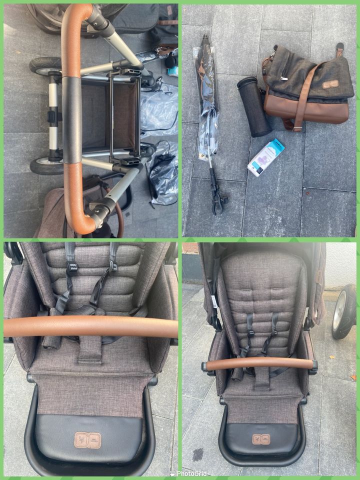 Kinderwagen ABC Design Viper 4+CYBEX ATON Q i- Size+XXL Zubehör in Dormagen