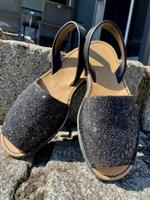 Sandalen Espadrilles Echt Leder schwarz WIE NEU Baden-Württemberg - Mühlhausen-Ehingen Vorschau