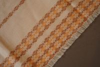 Vintage Tischdecke Retro Decke Muster Quadratisch Muster orange Niedersachsen - Bückeburg Vorschau
