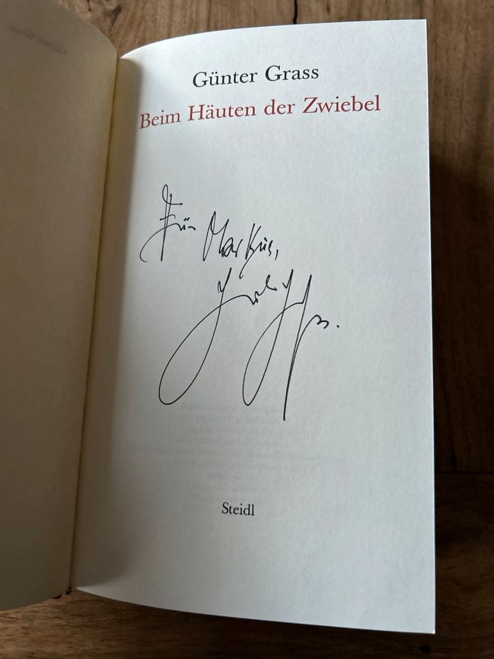 Günter Grass Beim Häuten der Zwiebel Original signiert in Reutlingen