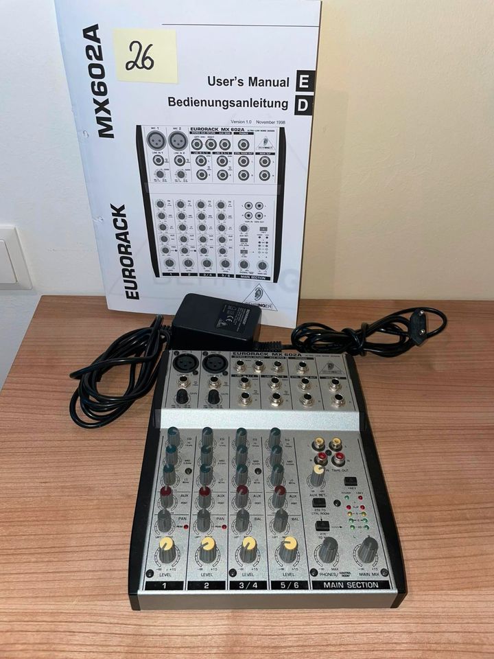 Mischpult Behringer Eurorack MX602A (Verkaufsnr: 26) in Niedersachsen -  Wallenhorst | eBay Kleinanzeigen ist jetzt Kleinanzeigen