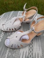 Hochzeit Sandalen Weiss Nubuk Leder 36 Rheinland-Pfalz - Brachbach Vorschau