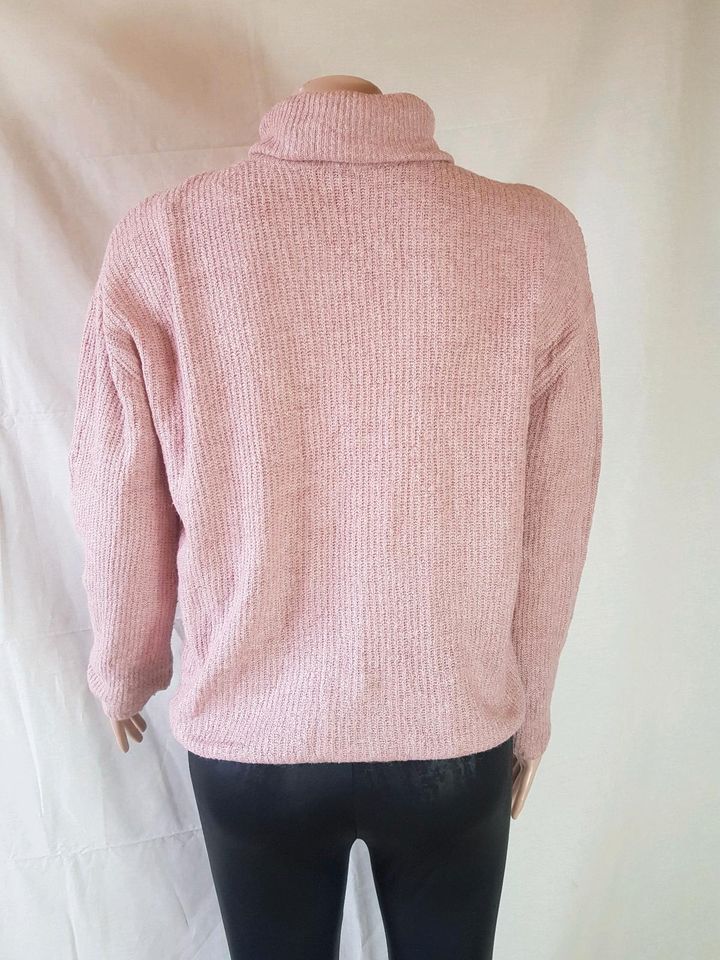 Pulli rosa strickpulli rollkragen rollkragenpulli strickpullover in München