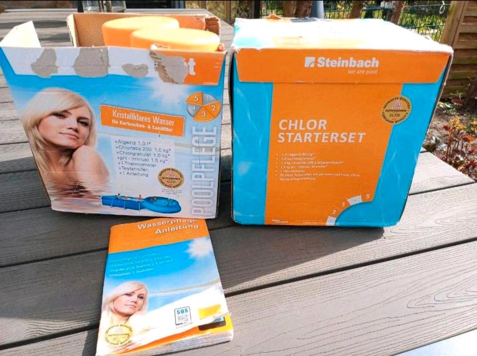 Steinbach Chlor Starterset NEU plus 2 Dosen Poolpflege extra in Sulzbach