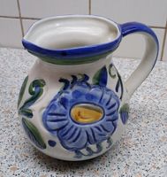 Vase / Tonkrug mit Blumen & Blätter bemalt Handgefertigt! Bochum - Bochum-Wattenscheid Vorschau