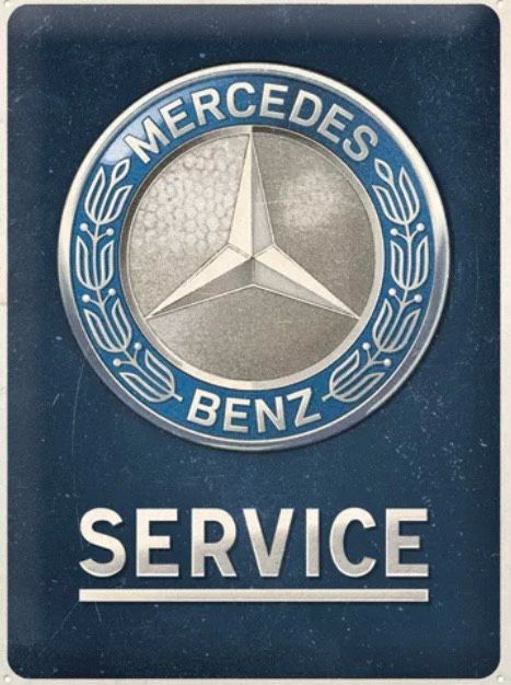 Blechschild 40 x 30 cm Mercedes Service in Neuhaus am Inn