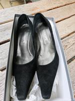 Maripe ital. Damenvelourslederpumps Gr.39 schwarz neuwertig Bayern - Bad Heilbrunn Vorschau