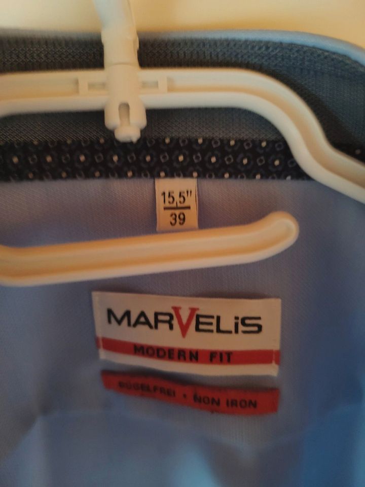 Marvelis Businesshemd Modern Fit in Blau (15,5/39) in Sprendlingen