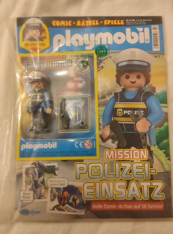 Playmobil Magazin Comic-Rätsel-Spiele + Figur in Hanau