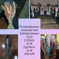 Hochzeit Deko Trockenblumengestecke Salbeigrünes Tuch 14 Stück Hessen - Hünfeld Vorschau