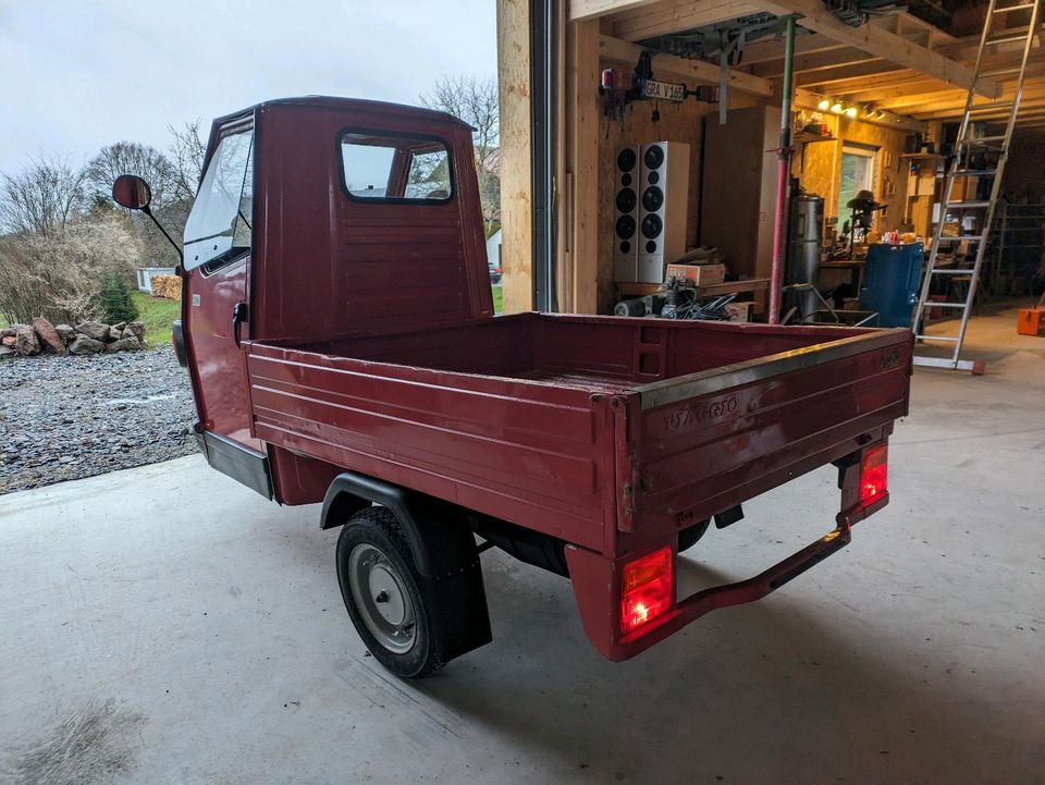 Ape 50 C80 Bj. 2005 1300km lange Pritsche Bundeswehr "Ferrari" in Grafenau