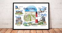 PELLWORM Insel Bild mit Rahmen, Nordsee Deko, maritime Kunst NEU Nordfriesland - Pellworm Vorschau