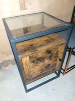 Nachtschrank "Industrial" Holz Metall Glas Nordrhein-Westfalen - Neuss Vorschau