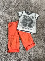 Jungen Sommer Outfit Gr. 86/92 grau orange Sachsen - Großröhrsdorf Vorschau