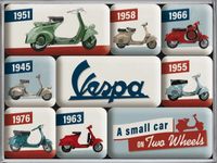 Vespa Magnete - 9 Stück - in Geschenkbox - NEU & OVP !!! Bayern - Augsburg Vorschau