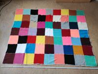 Handgearbeitete bunte Patchwork Strickdecke Sachsen-Anhalt - Naumburg (Saale) Vorschau