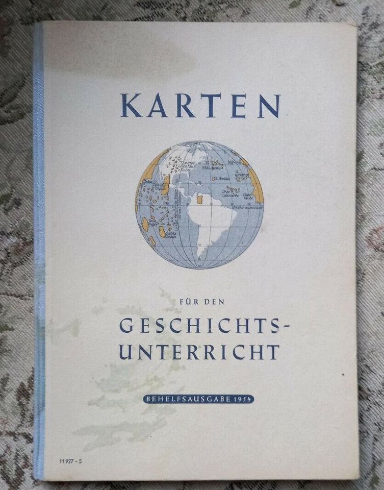 Karten für den Geschichtsunterricht Behelfsausgabe 1954 in Steinhagen (Mecklenburg)