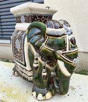 2 große Indische Keramik Elefanten / Dekofigur / Blumenhocker Bayern - Langenmosen Vorschau
