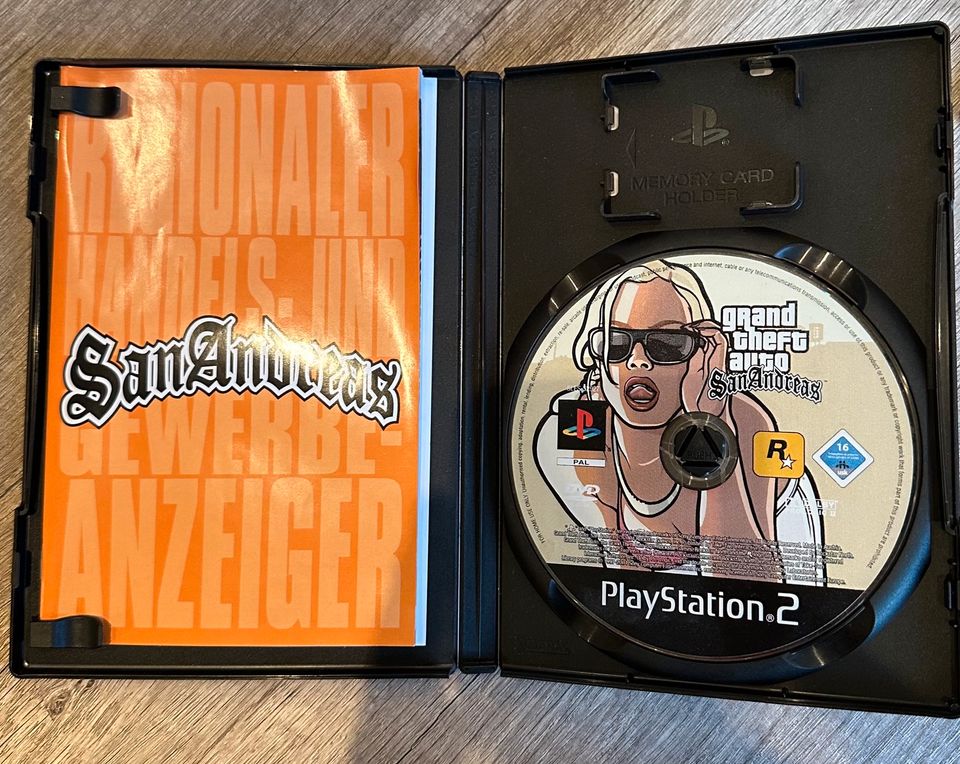 Playstation 2, Grand theft auto san andreas, Spiel, Sony, 2004 in Bad Emstal