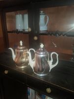 Zwei wunderschöne Kaffeekannen mit silberner Warmhaltehaube Bayern - Marxheim Vorschau