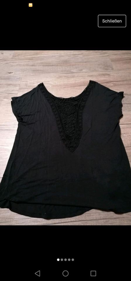 Lascana Strandshirt jetzt | mit - Kleinanzeigen Spitzeneinsatz Damen Radeberg Kleinanzeigen Schwarz 40/42 ist in Sachsen eBay