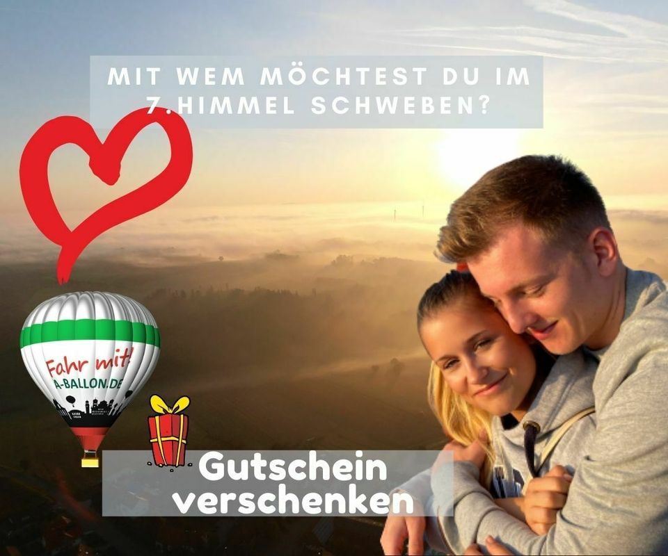 ♥️ Exklusive Ballonfahrt zu zweit ♥️ Romantik pur in Augsburg