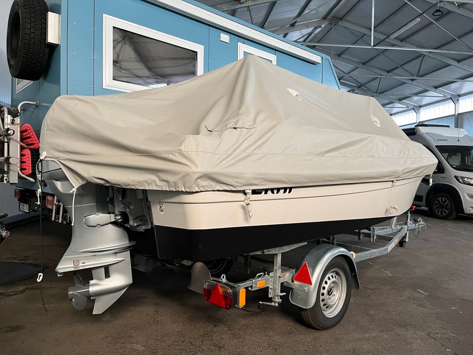 TERHI 450 SLOEP Motorboot Honda 40 Garantie Trailer Neuzustand in Schondorf am Ammersee