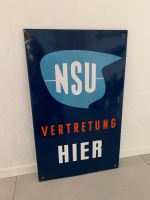 NSU Emaille Schild Blechschild „Vertretung hier“ (Max, Lux, Fox) München - Ludwigsvorstadt-Isarvorstadt Vorschau