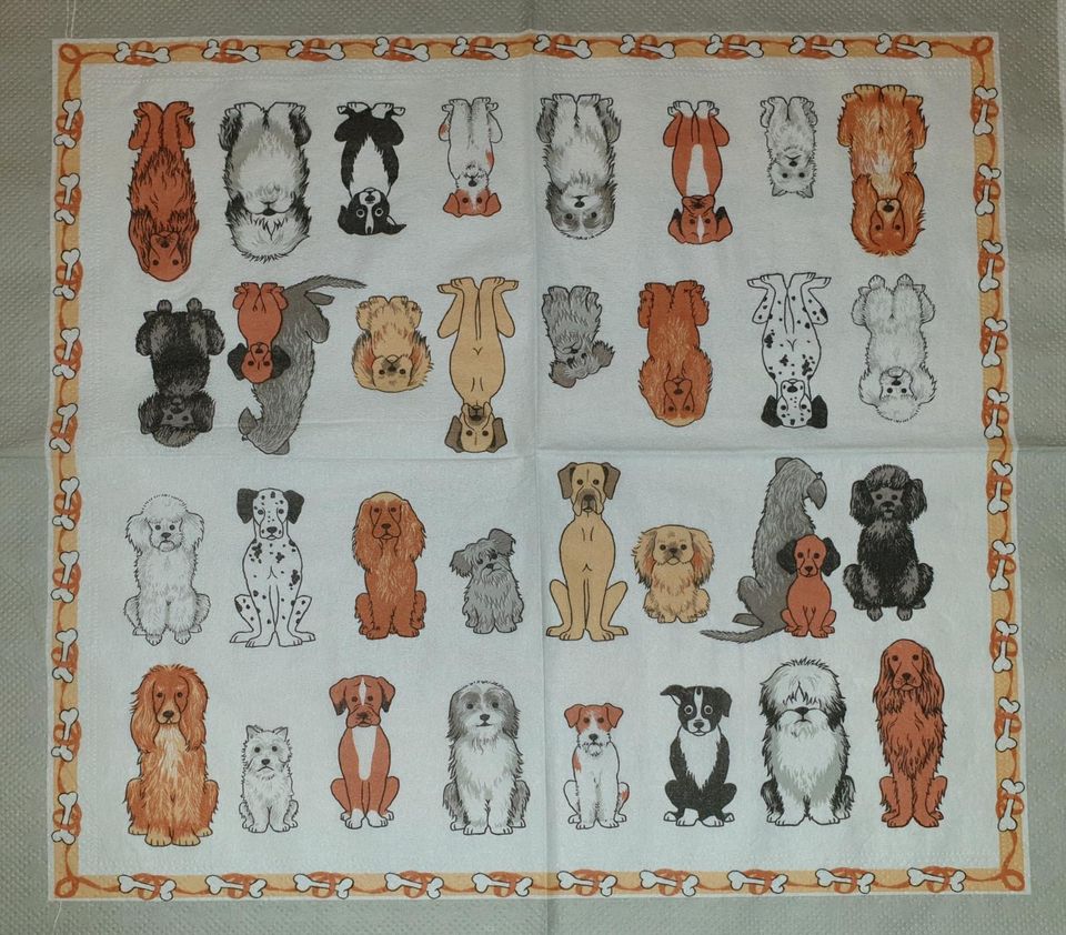 ♡♡ Suche, diese Serviette mit vielen Hunden ♡♡ in Hameln