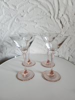 Vintage Luminarc Martini-Gläser mit rosa Stiel (4 Stk.) Nordrhein-Westfalen - Pulheim Vorschau