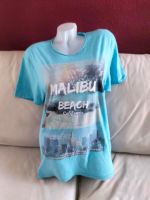 T-Shirt blau aqua türkis bunt Malibu Beach Sonne Palme California Baden-Württemberg - Schwieberdingen Vorschau