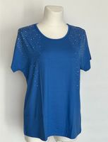 Damen Jersey-Shirt Viskose blau mit Strass Gr 48 neu Thüringen - Weimar Vorschau