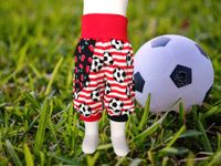 Hose Kurz Shorts Fußball Kinder Gr. 74/80 ❤️‍ handundherzgemacht Sachsen-Anhalt - Halle Vorschau