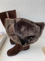 Vintage gefütterte Winterstiefel in Wildleder Gr. 7 G Kr. München - Garching b München Vorschau