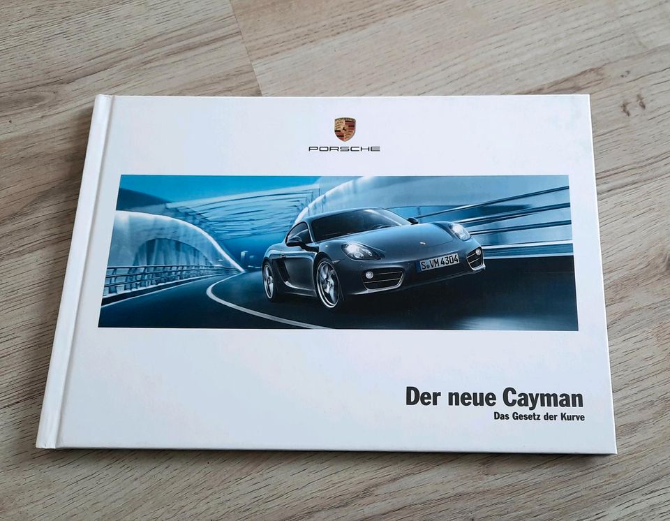 Porsche Cayman Prospekt Buch Hardcover in Großrinderfeld