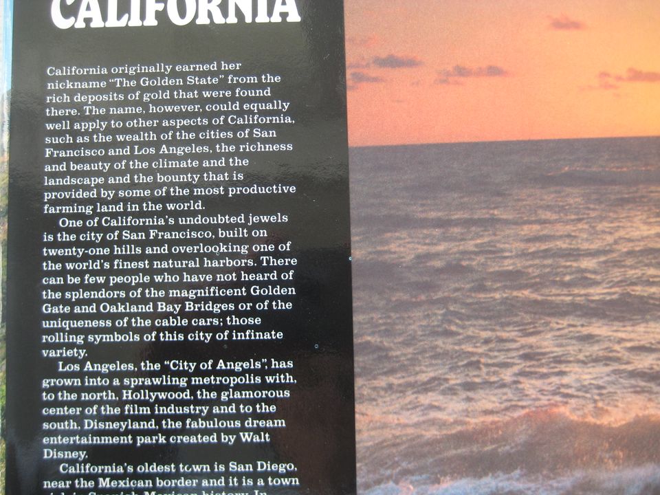 California großer Bildband, Texte in englisch, in Immendingen