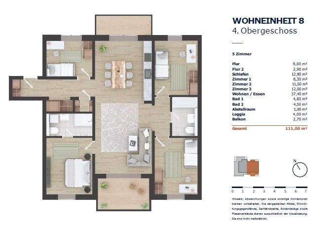 NEUBAU EIGENTUMSWOHNUNG in LEIPZIG GOHLIS | EINZUG SOFORT MÖGLICH | 111 - 147 m² | 4 - 5 ZIMMER | AB 590.000€ / WOHNUNG KAUFEN in Leipzig