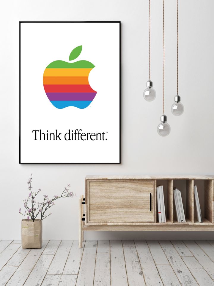 Apple Computers "Think different." Poster LGBTQ Pride DIN A4-A0 N in Bonn