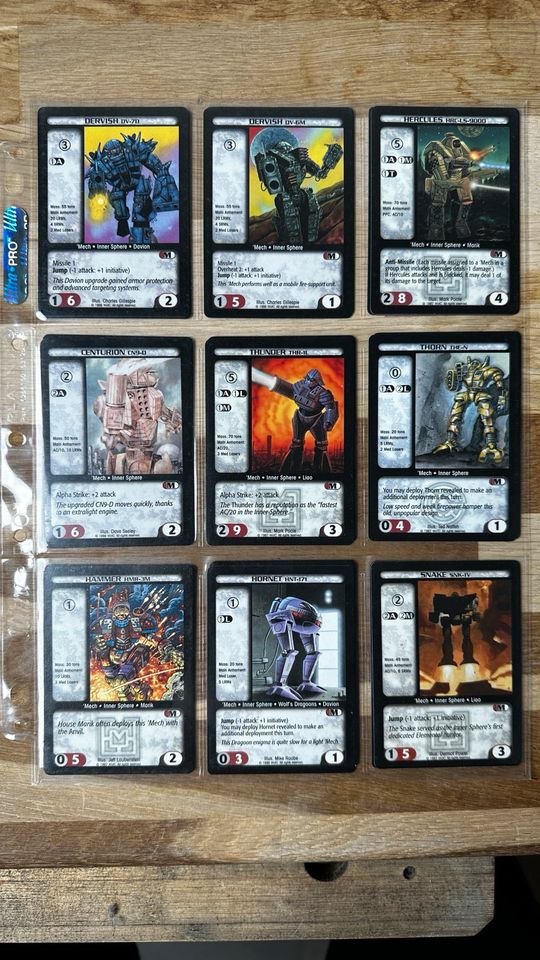 Sammlung von 250 Karten Battletech TCG / CCG Trading card game in Esslingen